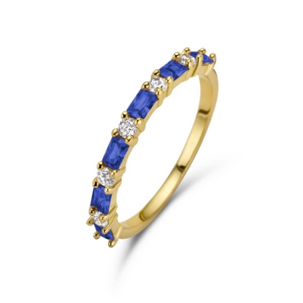 Ladies' Ring New Bling 9NB-0963-52 Blue Golden 12